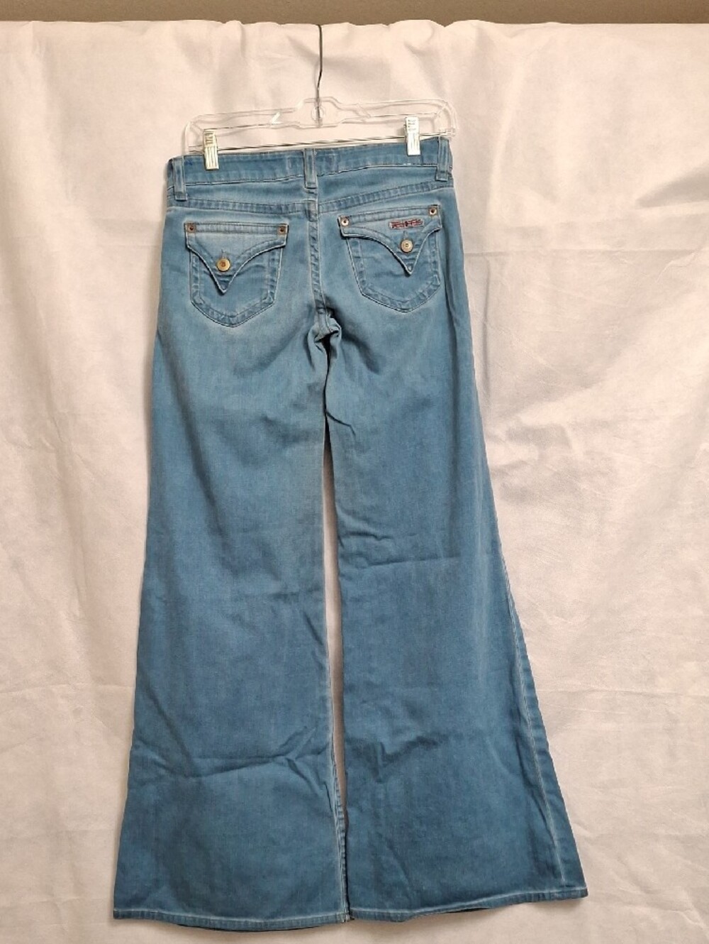Hudson Jeans Light Blue Wide-Leg Flare Jeans - Picture 6 of 13